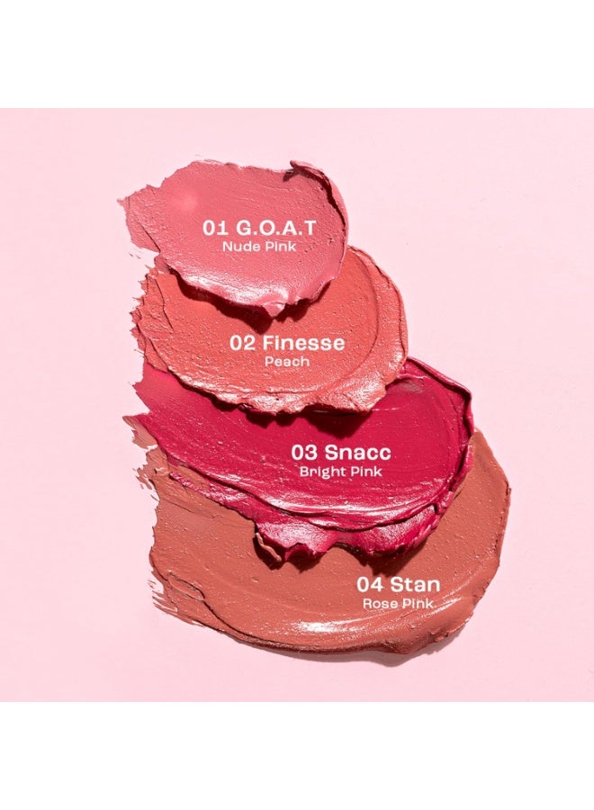 SUGAR Play Vibe Check Liquid Matte Lipstick | 4.5ml - 01 G.O.A.T (Nude Pink) - Image 4